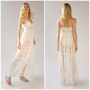 Free People x For Love and Lemons NWT Lorena Maxi Dress